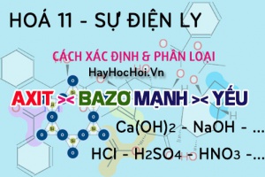 Axit mạnh, yếu, Bazơ mạnh, yếu: Cách xác định & Phân biệt (Hóa 11)
